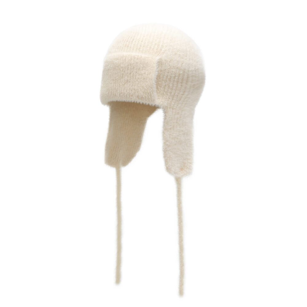 1274 Winter Knitted Earflap Beanie Hat Soft Cashmere Feel Warm Ski Skully
